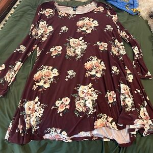 Rue 21 floral long sleeve dress
